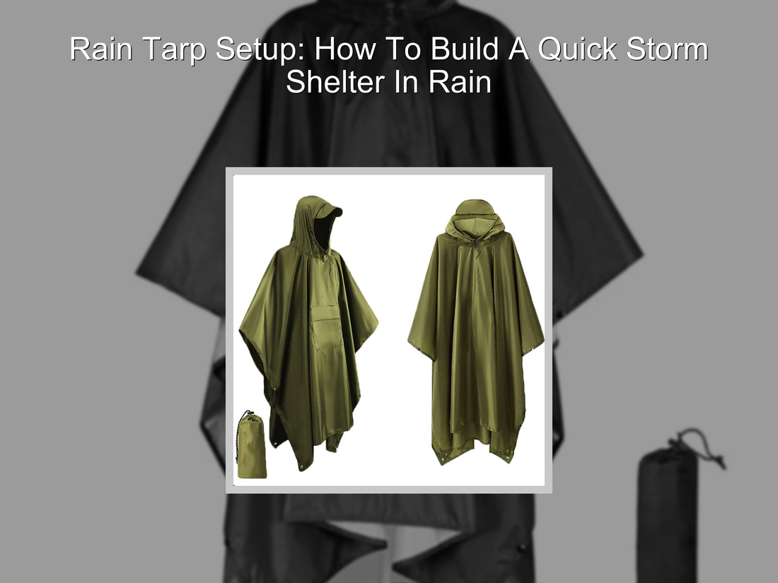 Rain Tarp Setup: How To Build A Quick Storm Shelter In Rain
