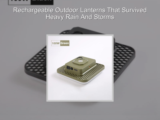 Rechargeable Outdoor Lanterns That Survived Heavy Rain And Storms