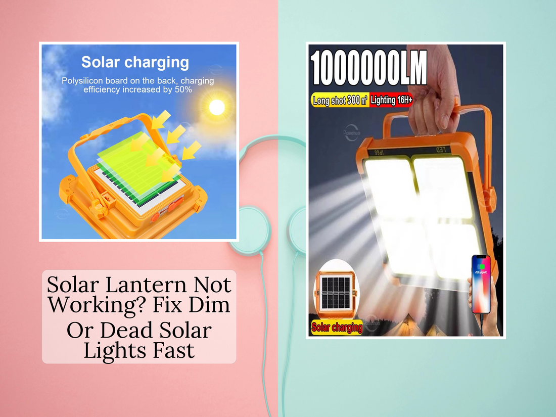 Solar Lantern Not Working? Fix Dim Or Dead Solar Lights Fast