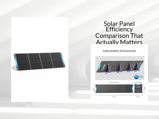 Solar Panel Efficiency Comparison That Actually Matters