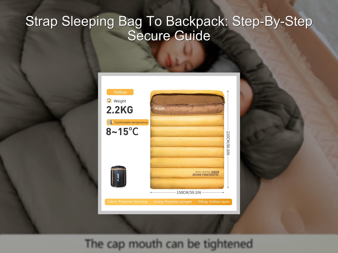 Strap Sleeping Bag To Backpack: Step-By-Step Secure Guide