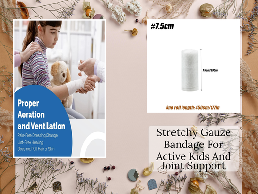 Stretchy Gauze Bandage For Active Kids And Joint Support