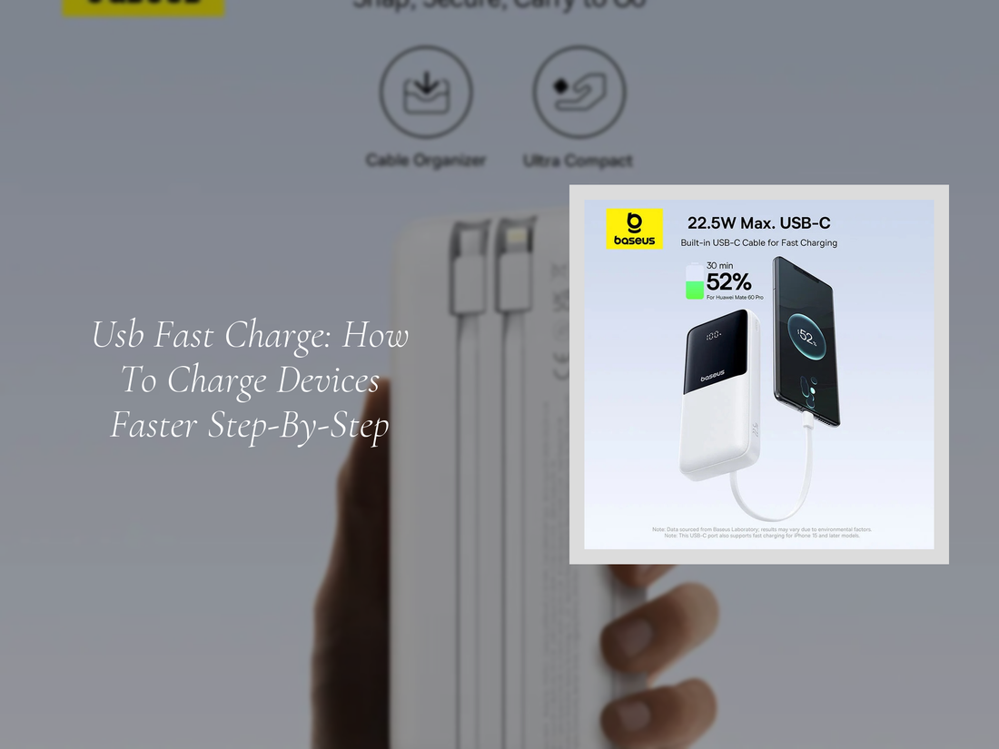 Usb Fast Charge: How To Charge Devices Faster Step-By-Step