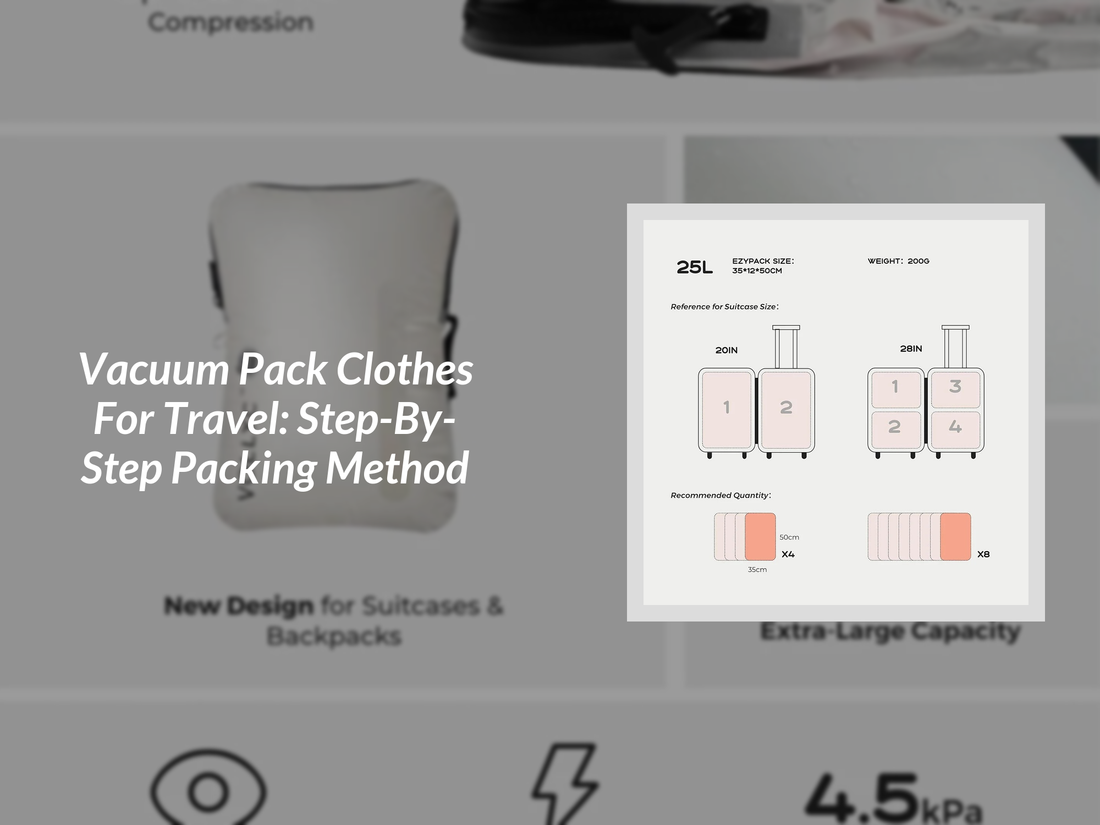 Vacuum Pack Clothes For Travel: Step-By-Step Packing Method