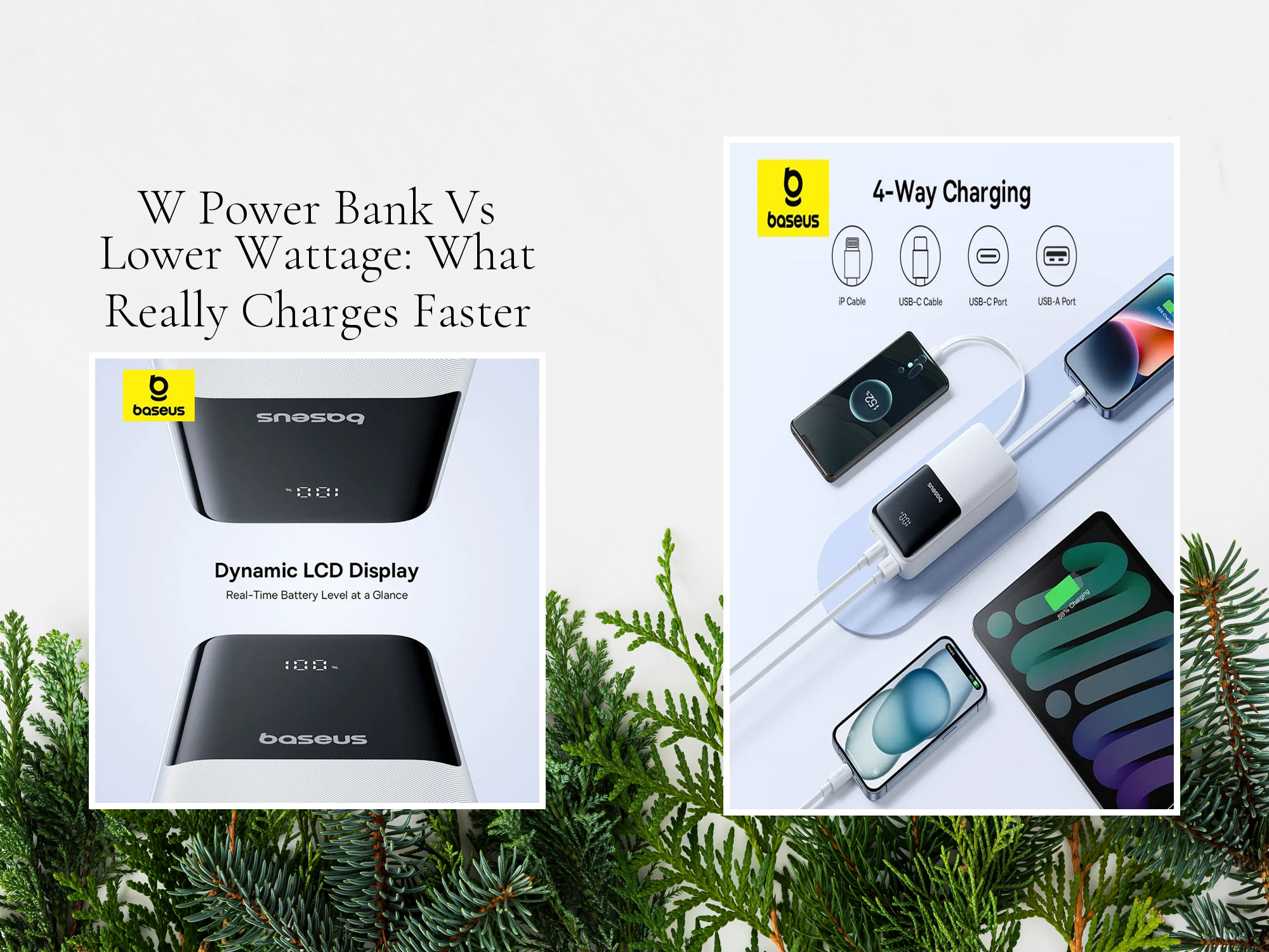 W Power Bank Vs Lower Wattage: What Really Charges Faster – KentDO™ Active