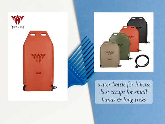 water bottle for hikers: best setups for small hands & long treks