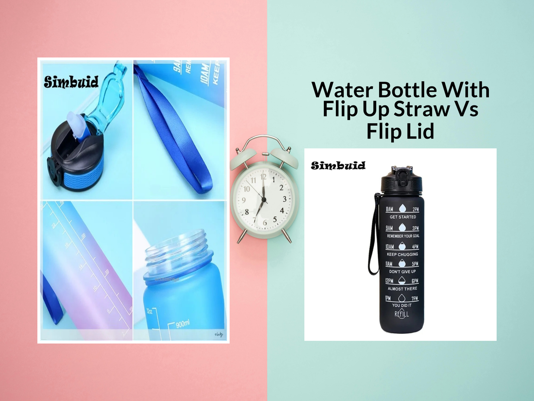 Water Bottle With Flip Up Straw Vs Flip Lid