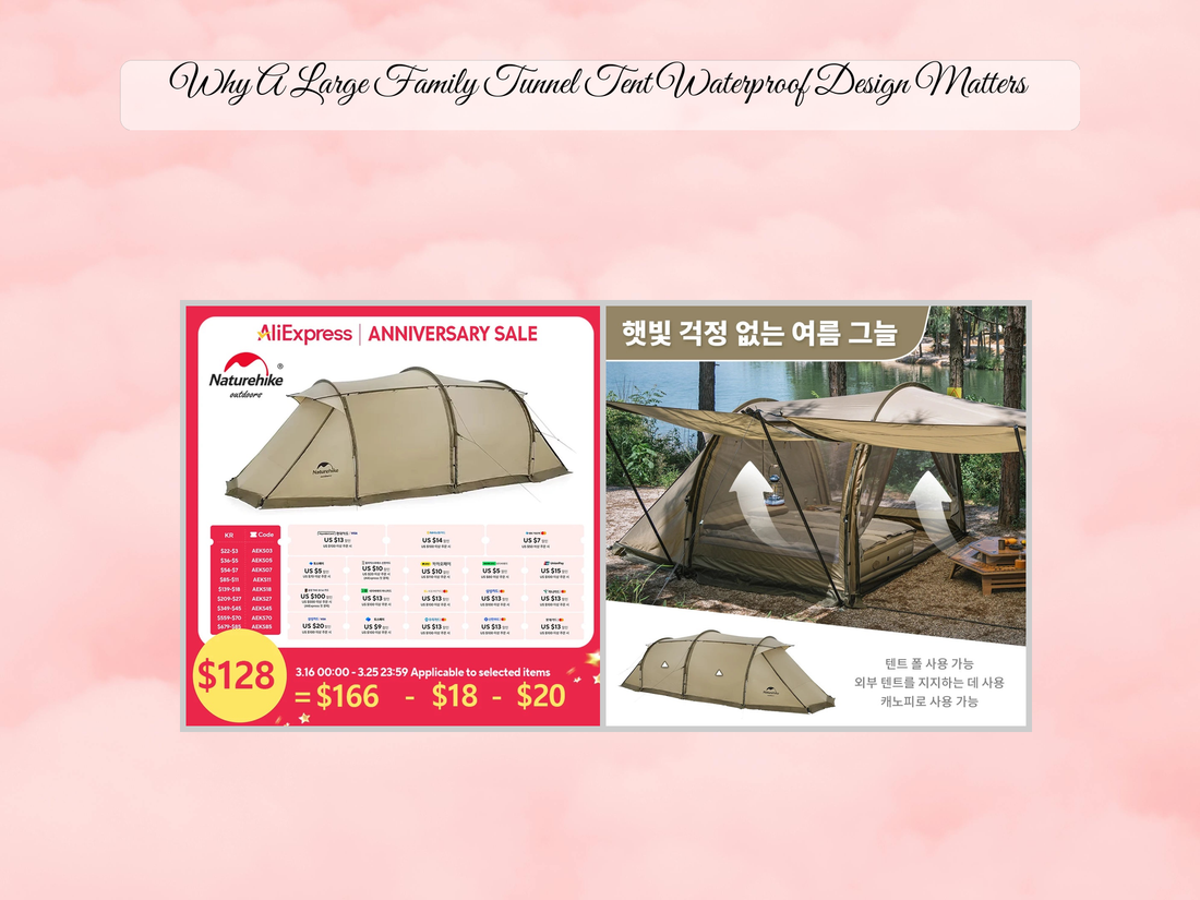 Why A Large Family Tunnel Tent Waterproof Design Matters