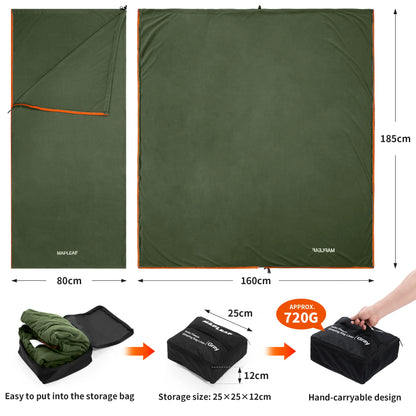 Fleece Sleeping Bag Liner for Warm & Comfortable Sleep