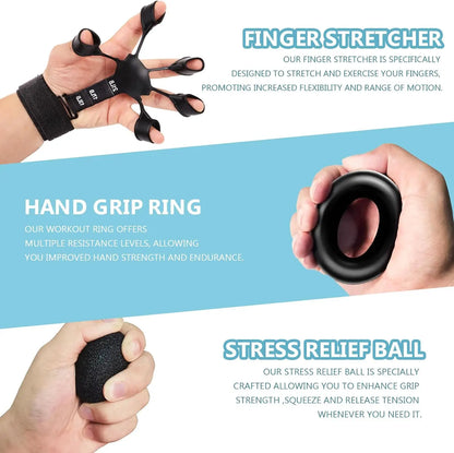 Hand Grip Trainer Kit for Strength & Recovery