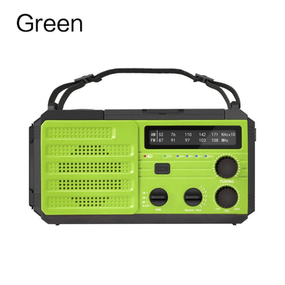 Emergency Weather Radio with Power Bank & Flashlight