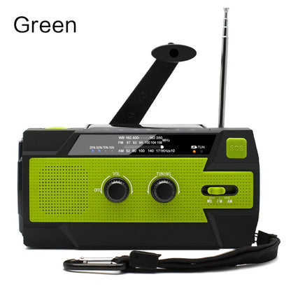 Emergency Weather Radio with Power Bank & Flashlight