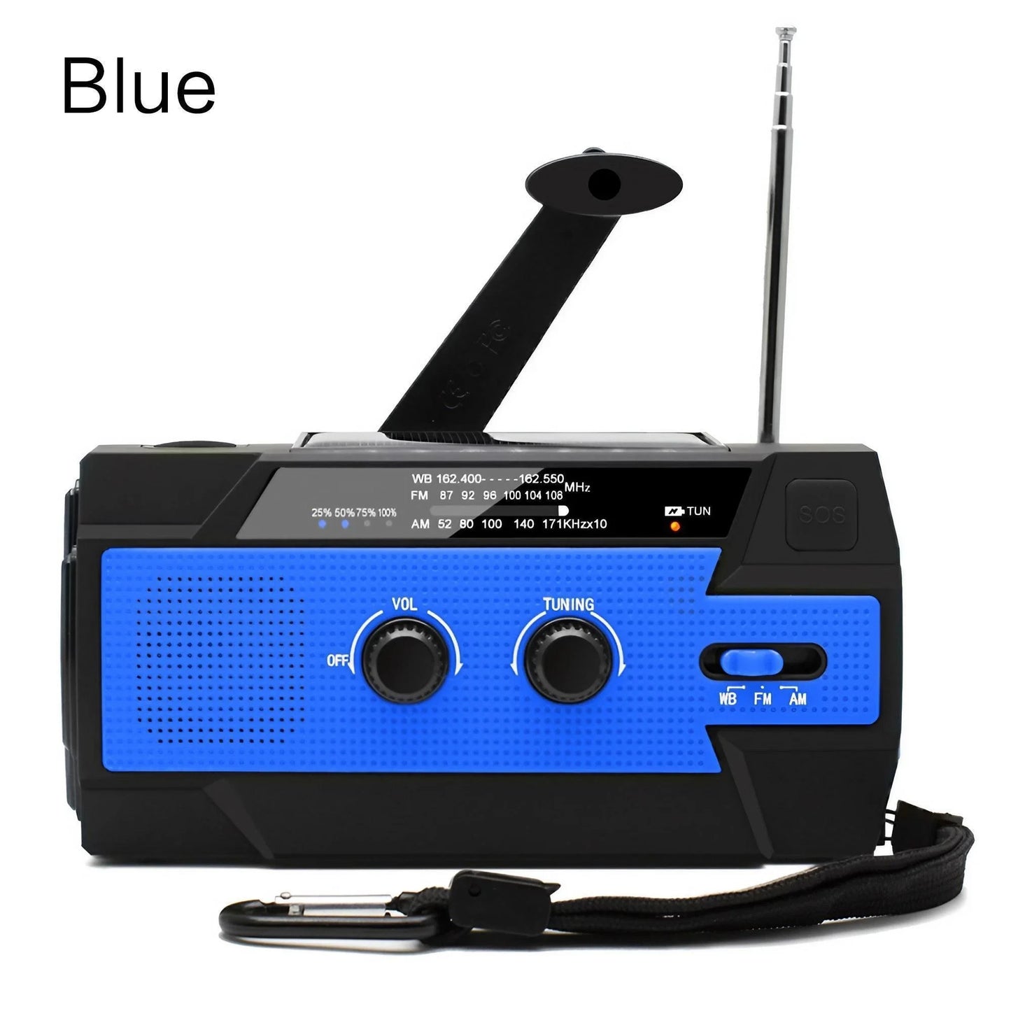 Emergency Weather Radio with Power Bank & Flashlight