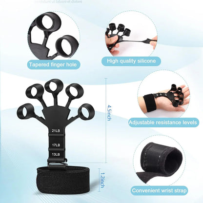 Hand Grip Trainer Kit for Strength & Recovery