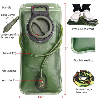 2L Hydration Bladder – Leak-Proof Water Reservoir