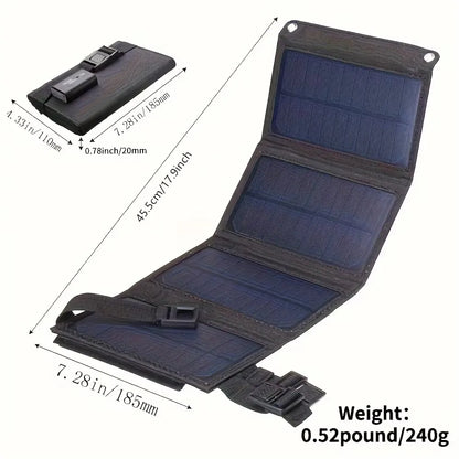 Portable Foldable Solar Panel for Fast Outdoor Charging