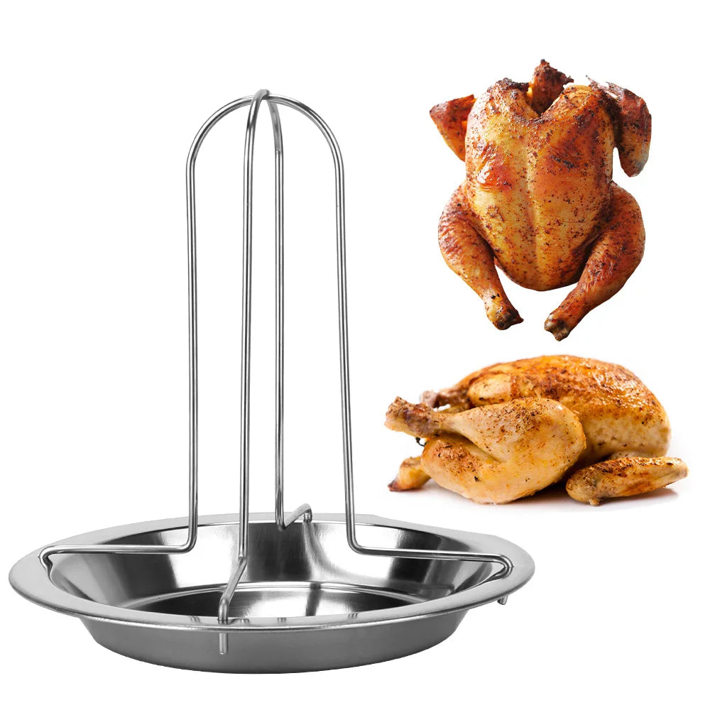 Chicken Roaster Rack – Even Cooking BBQ Stand