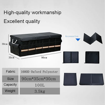 Car Trunk Organizer 100L Foldable Heavy Duty Storage
