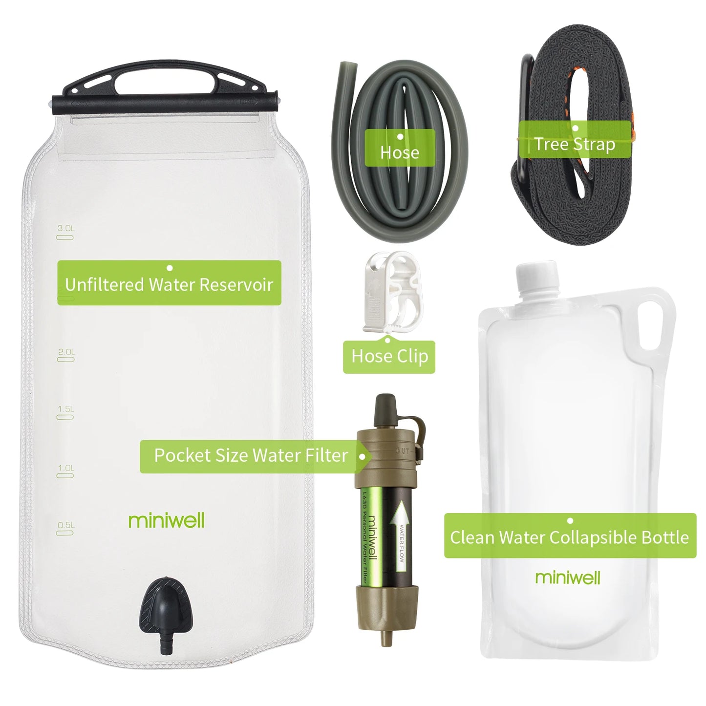 Personal Water Filter Straw for Safe Outdoor Drinking