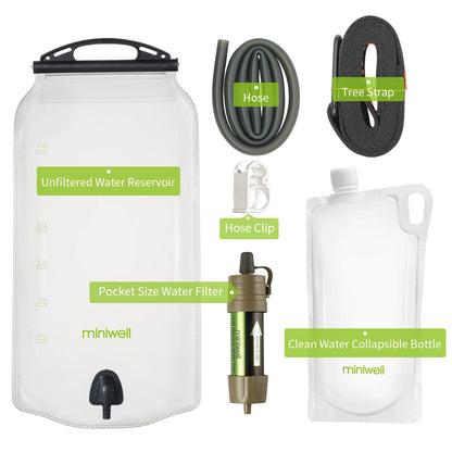 Personal Water Filter Straw for Safe Outdoor Drinking