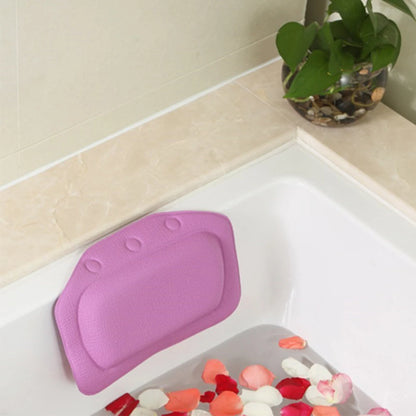 Bathtub Neck Pillow with Suction Cups for Relaxing Comfort