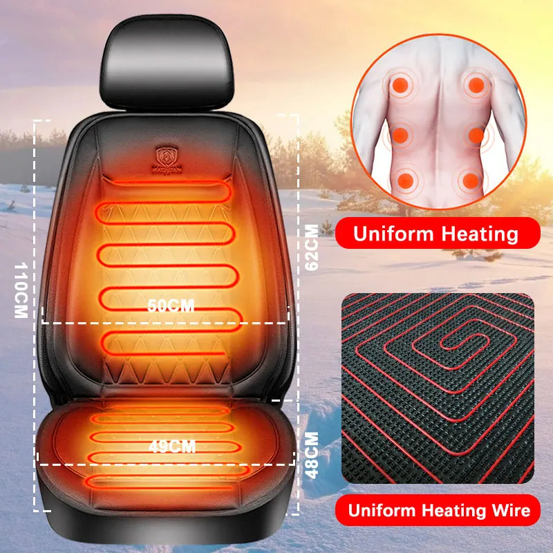 Heated Car Seat Cushion for Winter Driving Comfort