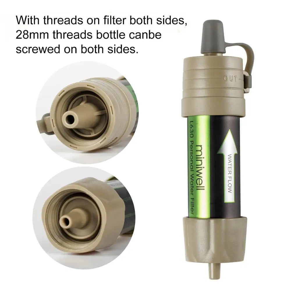 Personal Water Filter Straw for Safe Outdoor Drinking
