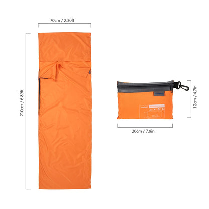 Portable Sleeping Bag Liner with Pillowcase – Lightweight & Travel-Friendly