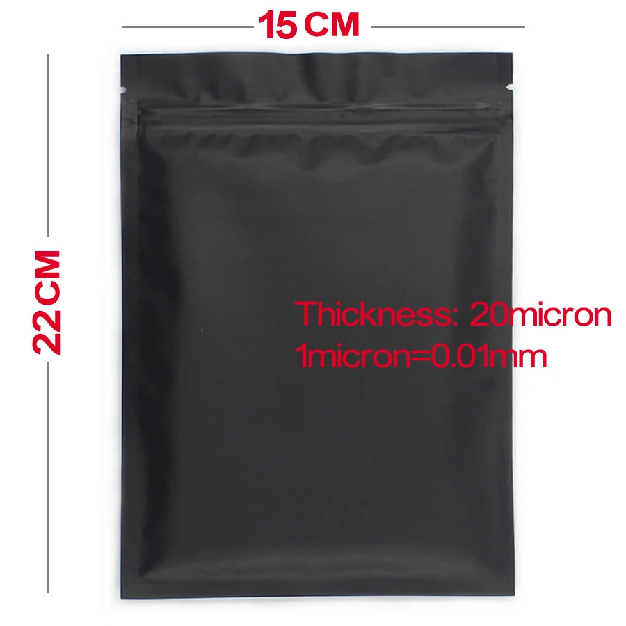Mylar Ziplock Food Storage Bags – Smell Proof & Secure