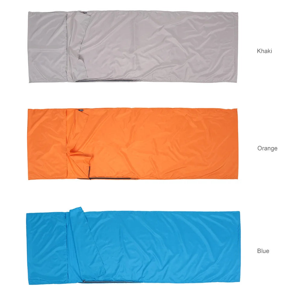 Portable Sleeping Bag Liner with Pillowcase – Lightweight & Travel-Friendly