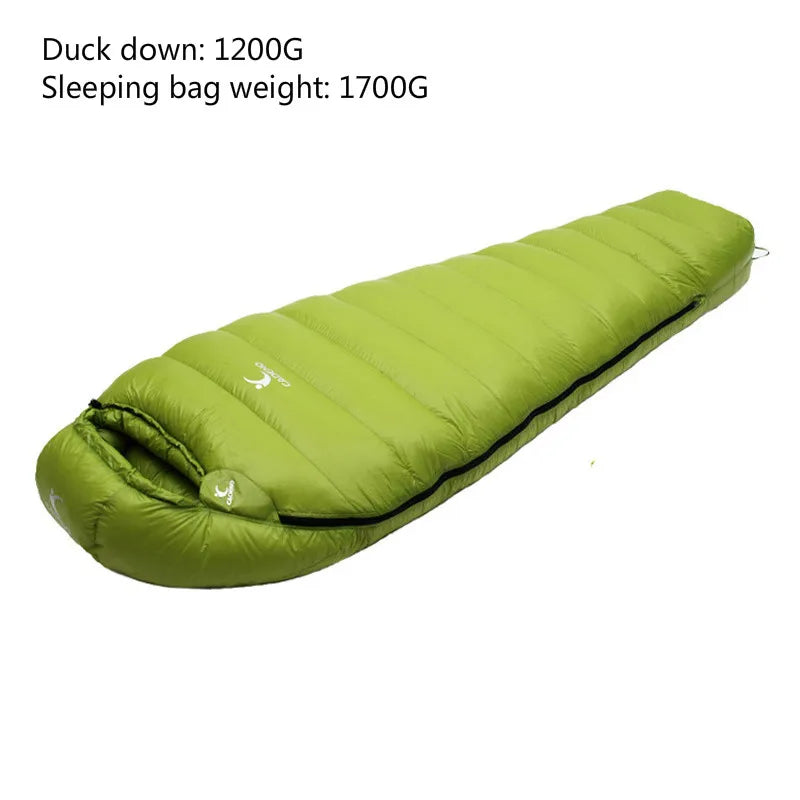 Ultralight Down Sleeping Bag for Winter Camping Warmth