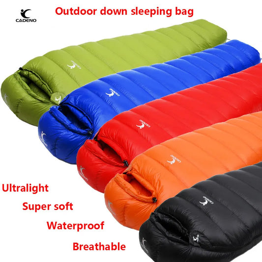 Ultralight Down Sleeping Bag for Winter Camping Warmth