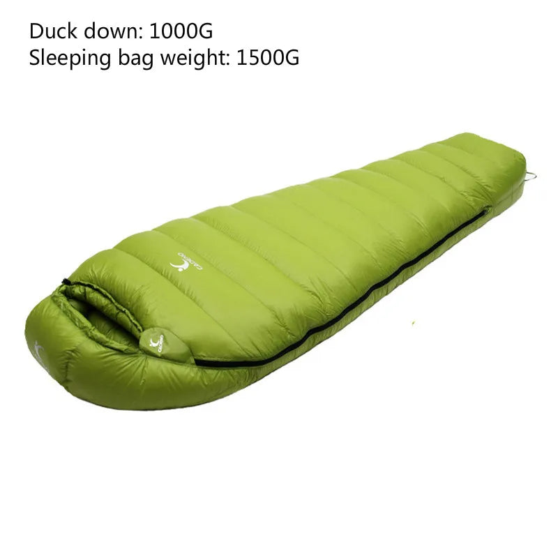 Ultralight Down Sleeping Bag for Winter Camping Warmth