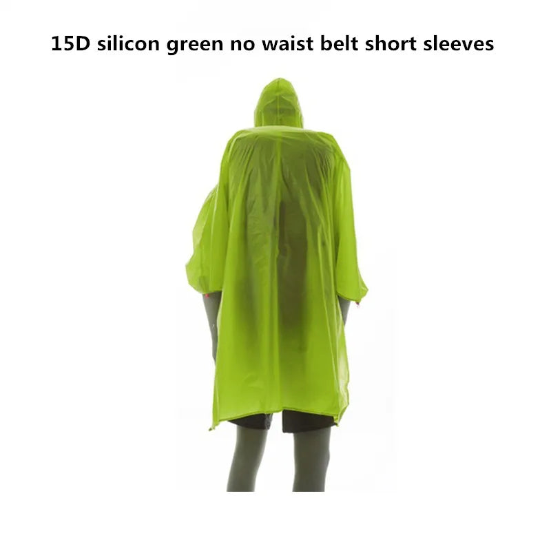 Ultralight Rain Poncho Tarp for Hiking & Camping
