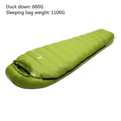 Ultralight Down Sleeping Bag for Winter Camping Warmth