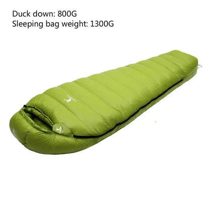 Ultralight Down Sleeping Bag for Winter Camping Warmth