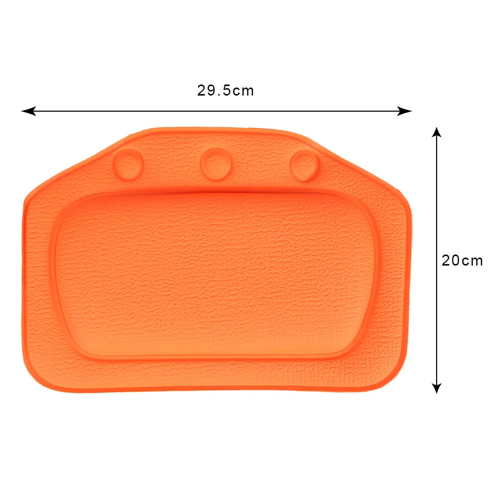 Bathtub Neck Pillow with Suction Cups for Relaxing Comfort