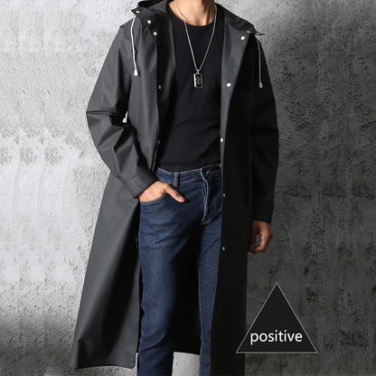 Waterproof EVA Rain Poncho for Hiking & Travel Protection