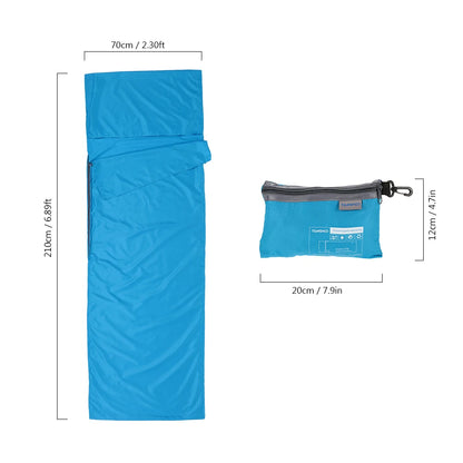 Portable Sleeping Bag Liner with Pillowcase – Lightweight & Travel-Friendly