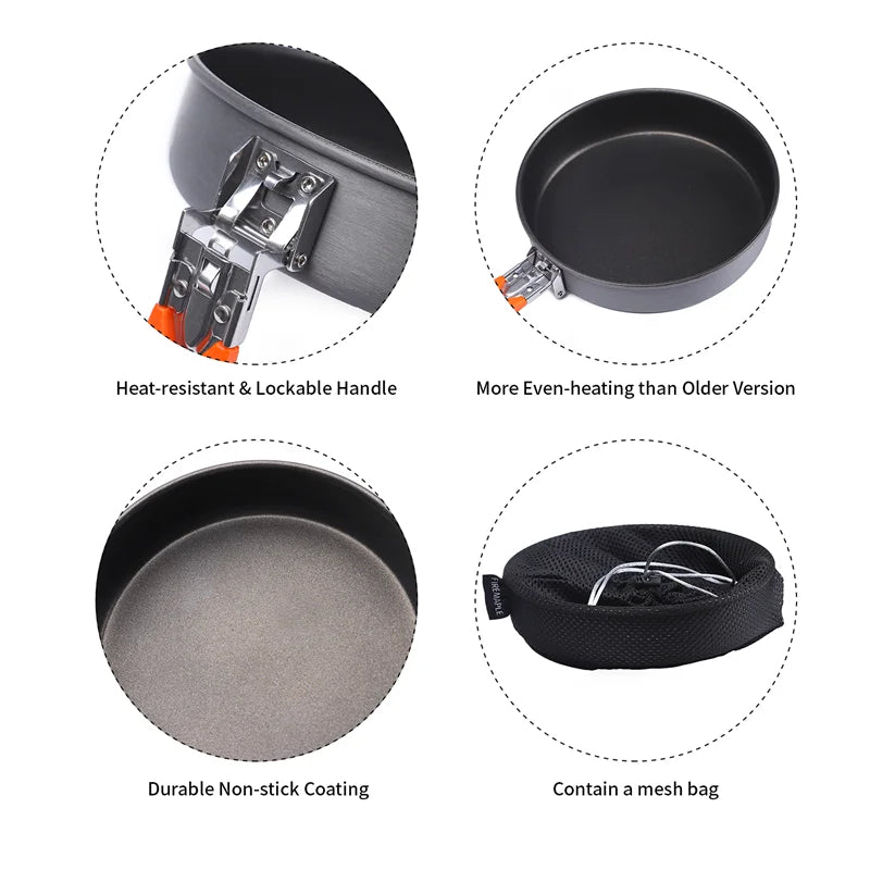 Fire Maple Non-Stick Camping Frying Pan 0.9L Lightweight