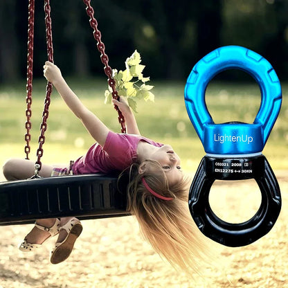 30KN Climbing Carabiner Swivel – Safe Rotating Rope Hook