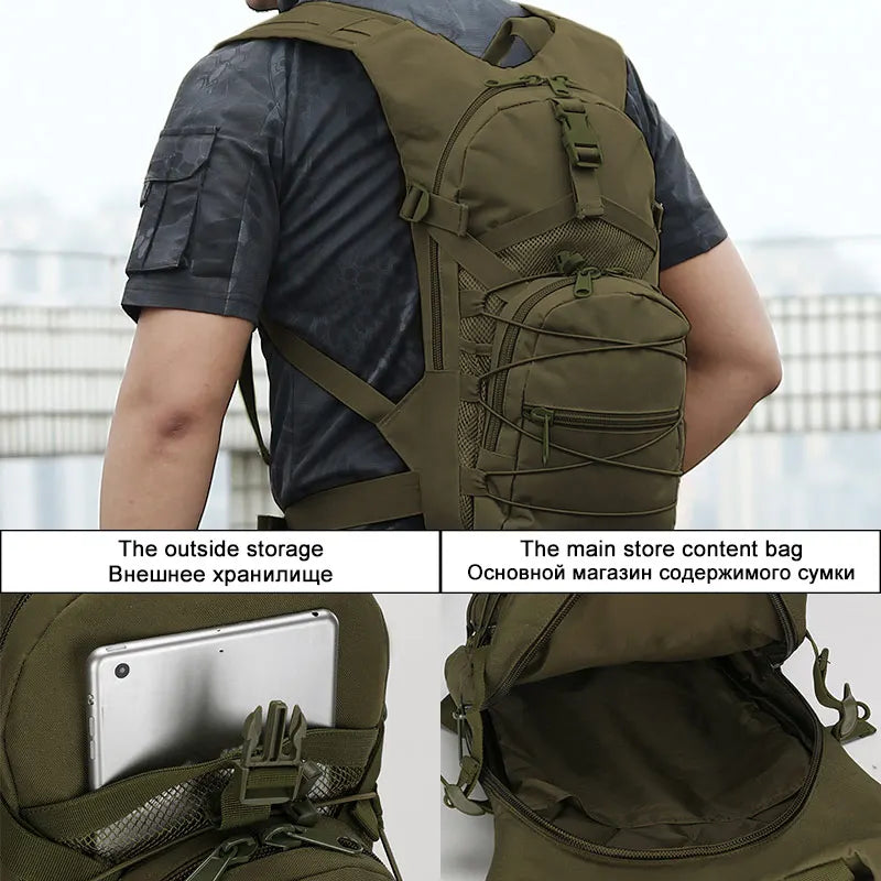 15L Tactical Backpack – Slim, Durable & Hydration Ready