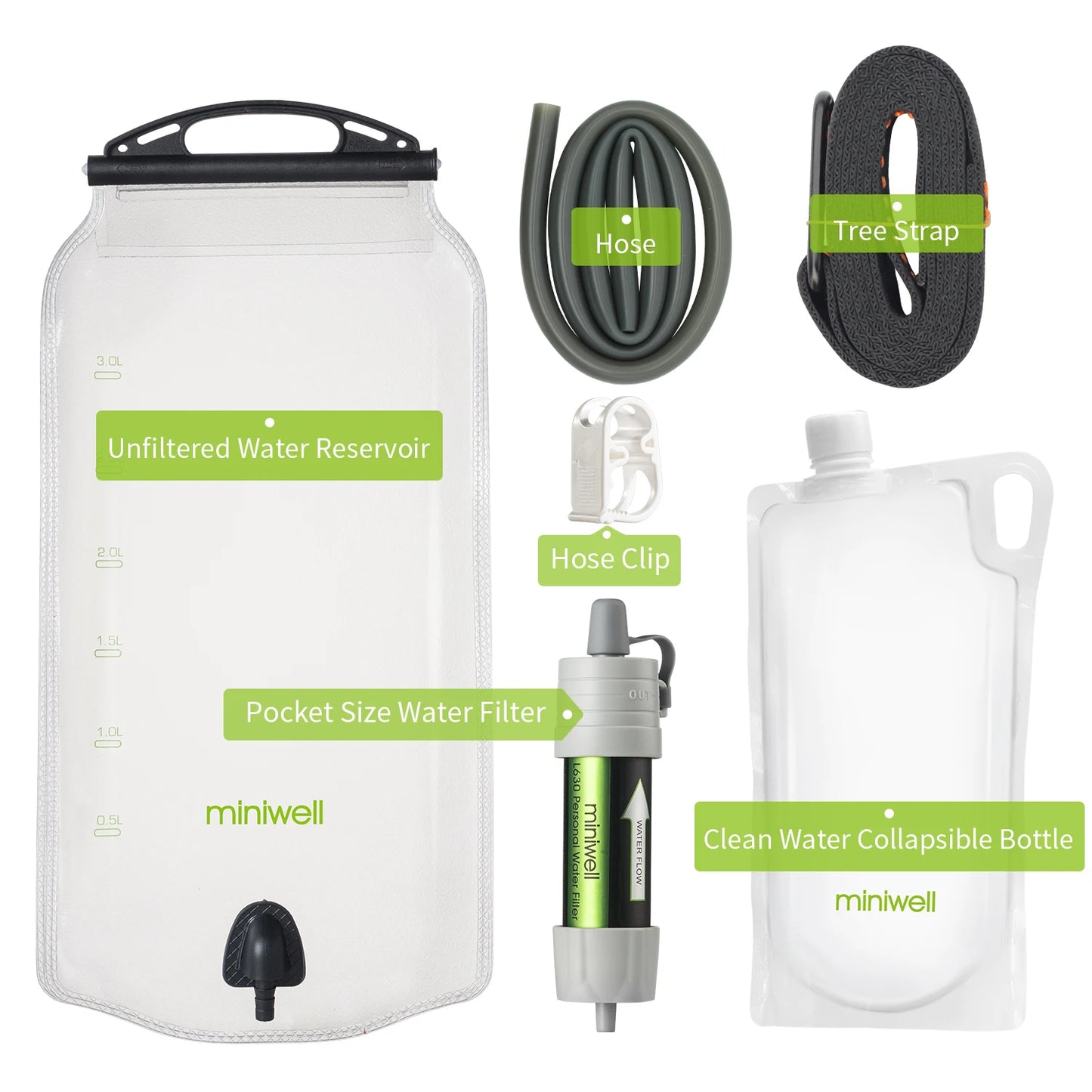 Personal Water Filter Straw for Safe Outdoor Drinking