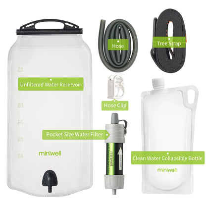 Personal Water Filter Straw for Safe Outdoor Drinking