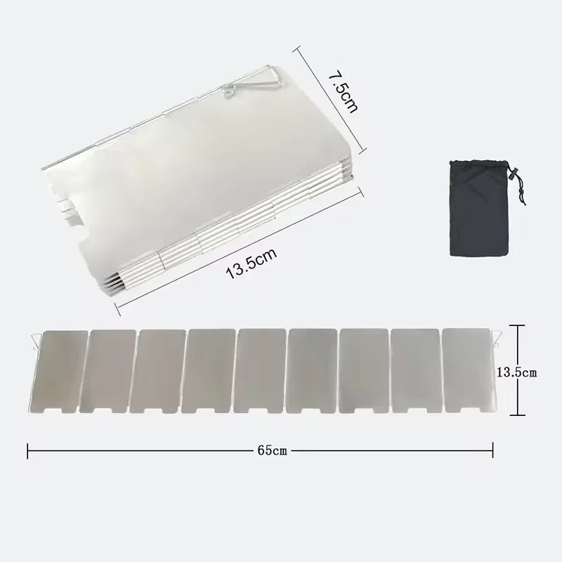 Camping Stove Windscreen – Foldable Wind Protection