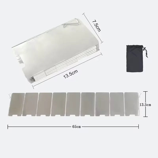 Camping Stove Windscreen – Foldable Wind Protection