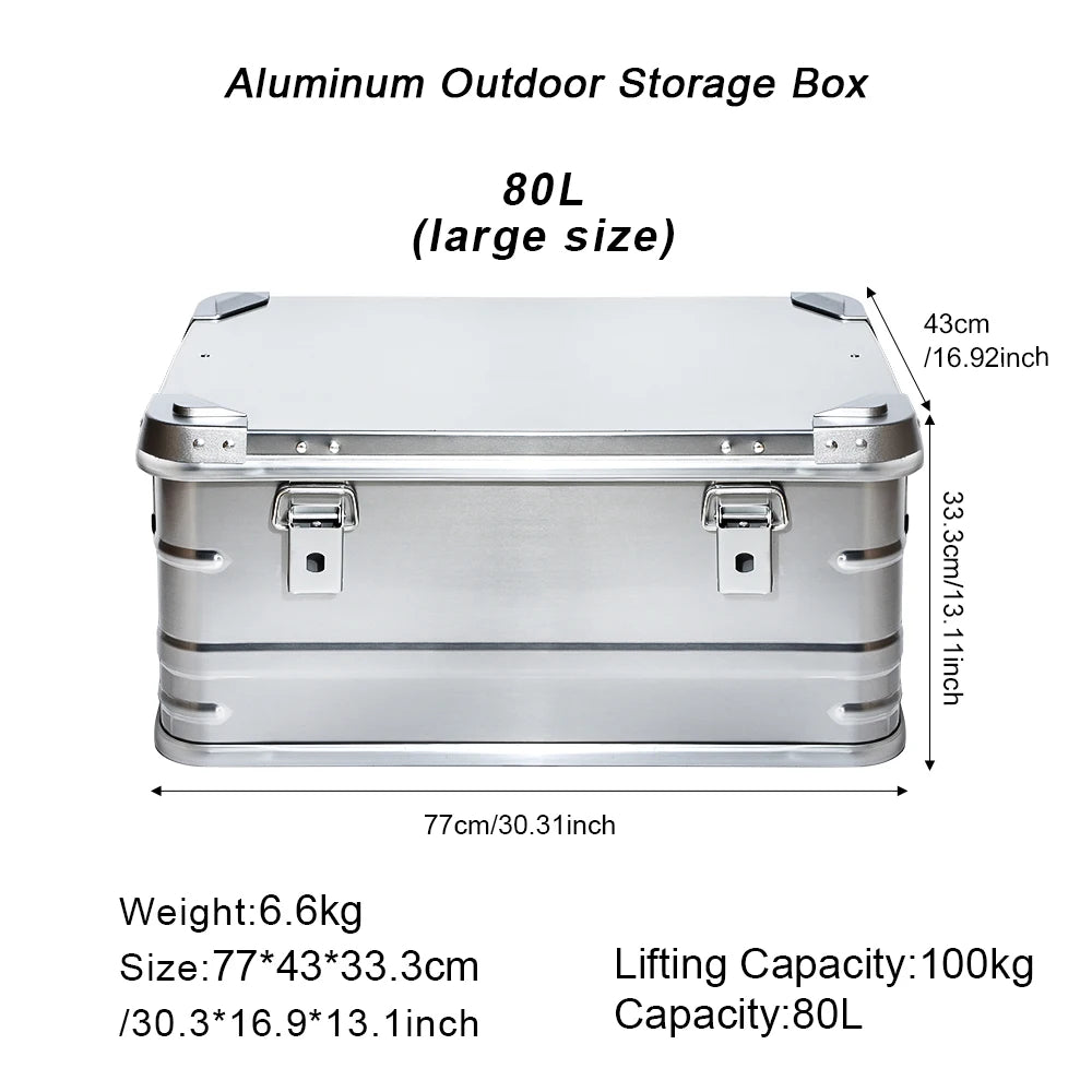 Camping Storage Box 80L for Organized Outdoor Gear