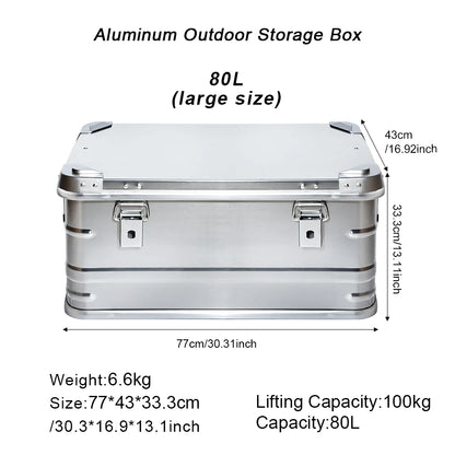 Camping Storage Box 80L for Organized Outdoor Gear