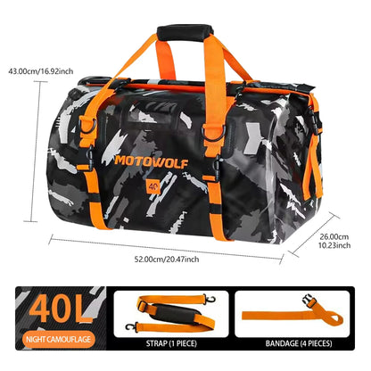 Waterproof Dry Duffle Bag 40L/66L with Reflective Safety
