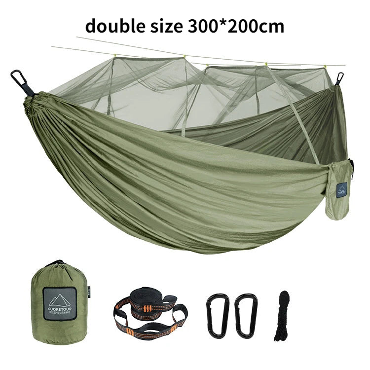 Camping Hammock with Mosquito Net – Portable & Breathable